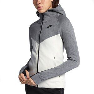 Nike Gray and White Ski Jacket